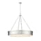 Z-Lite Anders Chandelier, 3-Light, 33 In.W x 5 In.H, Polished Nickel/marbling 1944P33-PN-LED - alternate 1